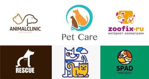 貓狗組合logo設(shè)計欣賞