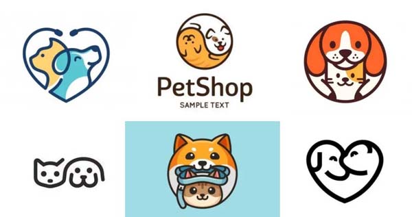 貓狗組合logo設(shè)計欣賞3