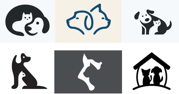 貓狗組合logo設(shè)計欣賞4