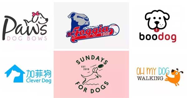狗主題logo設計欣賞2